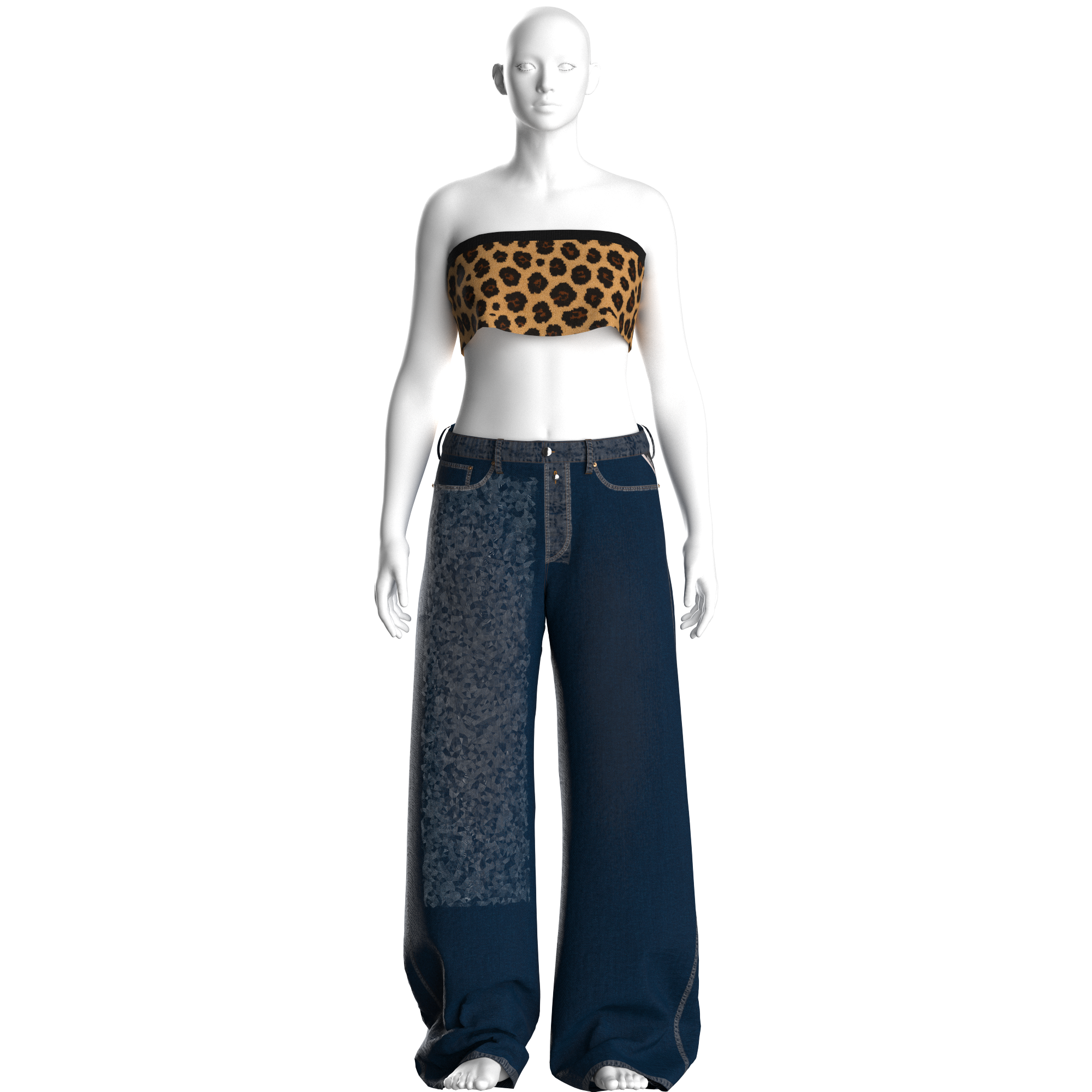 Wide leg jeans